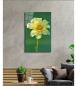 Preview: Gelbe Blume Art Design rechteckiges spezial Glasbild!